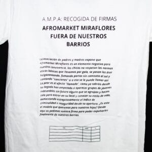 9. Camiseta Afromarket fuera de nuestros barrios